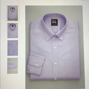 Jos A Bank purple tailored fit dress shirt